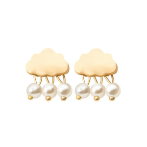 pearl cloud earrings
