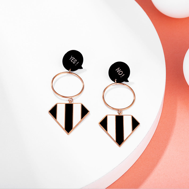 new titanium steel acrylic earrings new titanium steel acrylic earrings