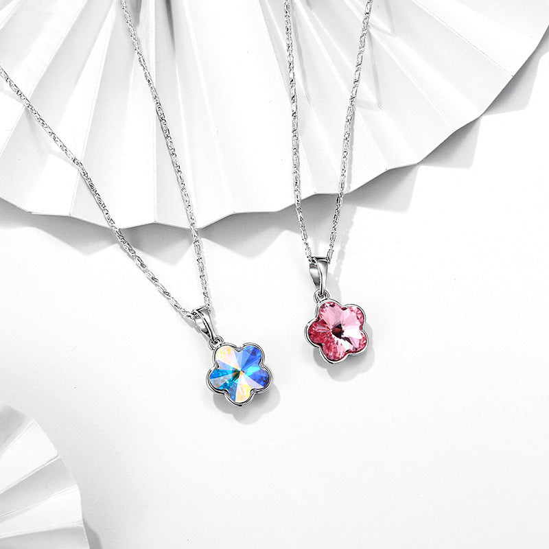 colorful bright flower necklace/earring colorful bright flower necklace/earring