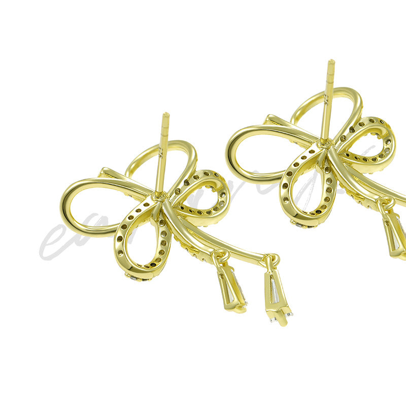 simple retro bow earrings simple retro bow earrings