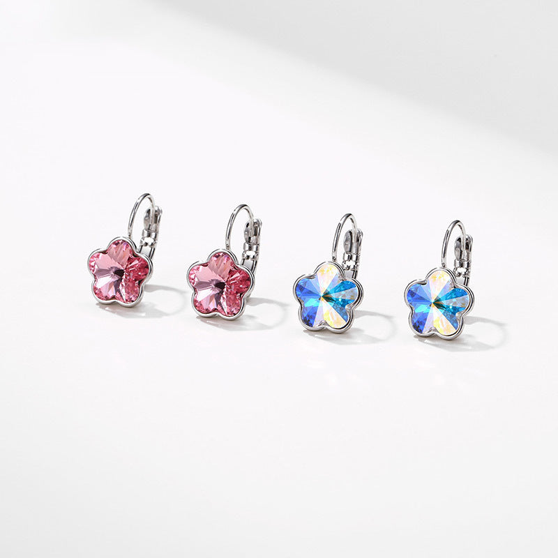 colorful bright flower necklace/earring colorful bright flower necklace/earring