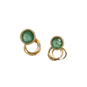 simple emerald earrings