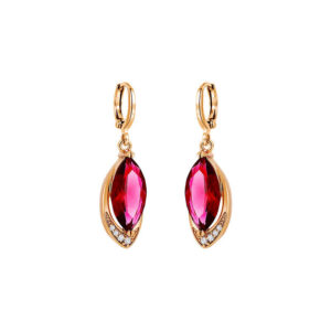 ruby red earrings