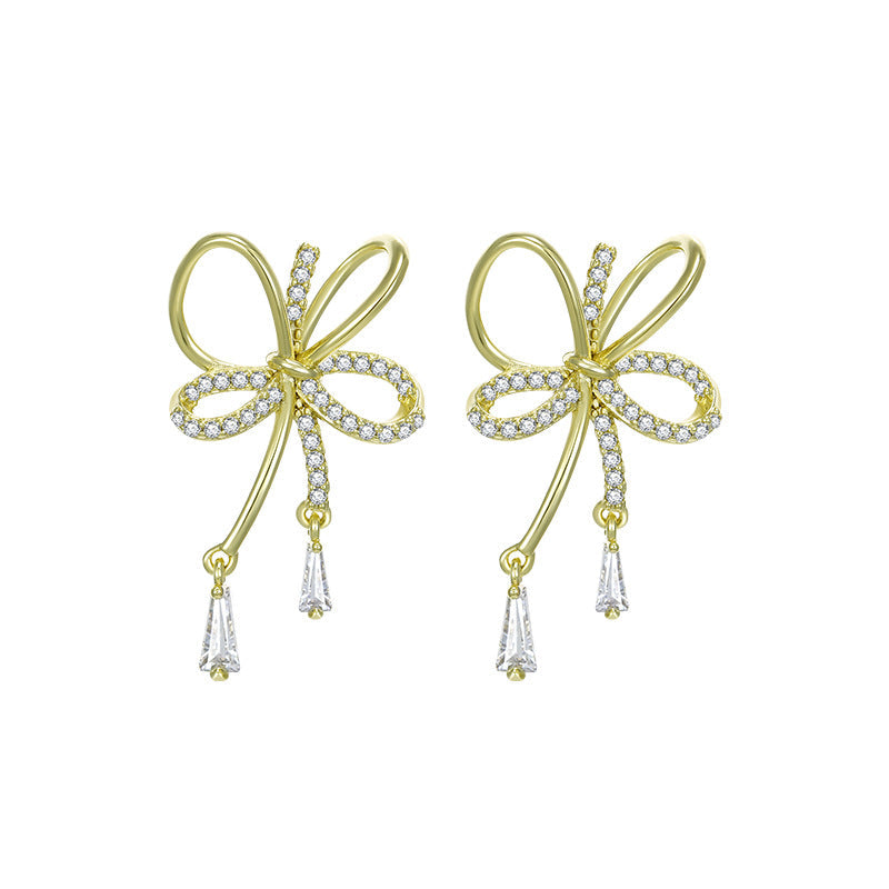 simple retro bow earrings simple retro bow earrings