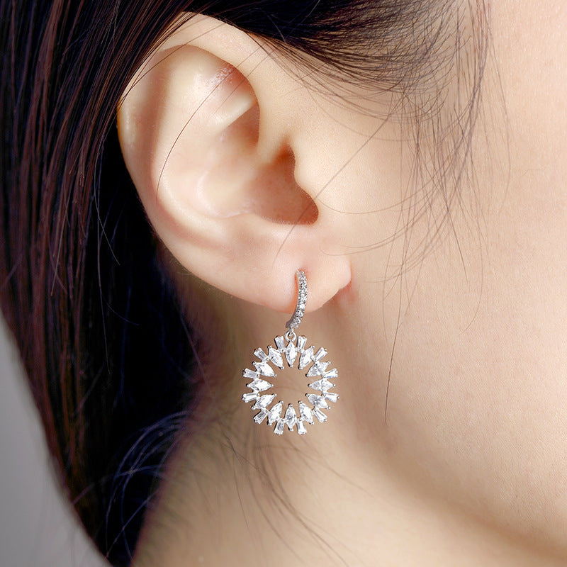 fashion hao shi ice flower earrings fashion hao shi ice flower earrings