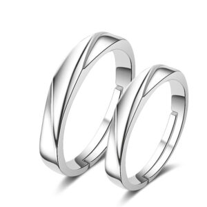 round clear cz ring, 32 stone crown style prong setting, unisex design