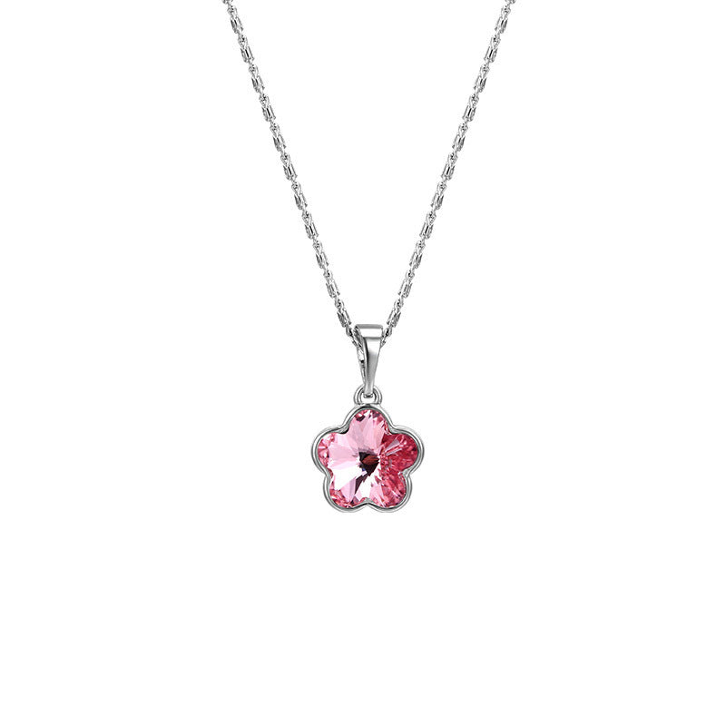 colorful bright flower necklace/earring colorful bright flower necklace/earring