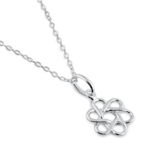 sterling silver atom necklace