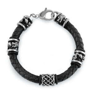 stainless steel viking bracelet