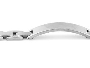 stainless steel id link bracelet