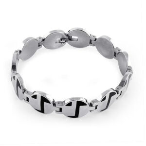 stainless steel round modern design bracelet
