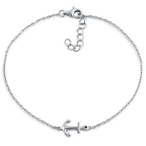 sterling silver anchor bracelet