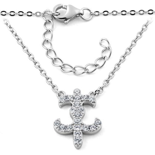 sterling silver fleur de lis cz necklace sterling silver fleur de lis cz necklace