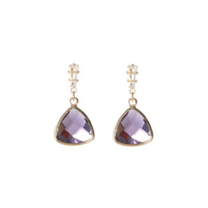 triangle sapphire earrings