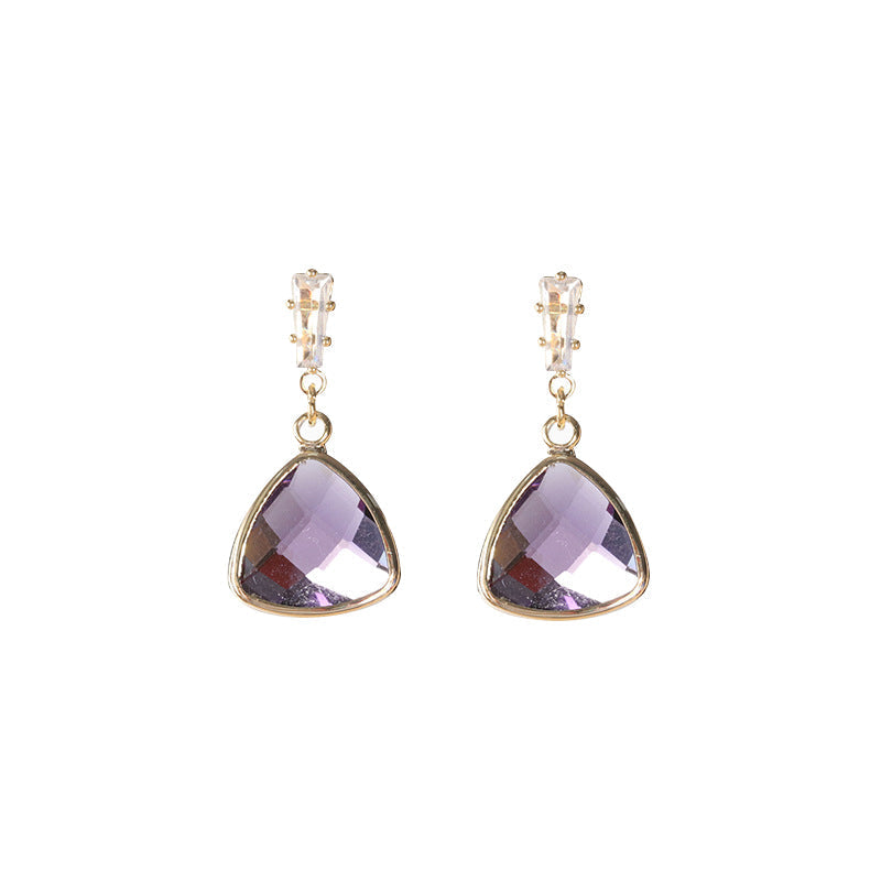 triangle sapphire earrings triangle sapphire earrings