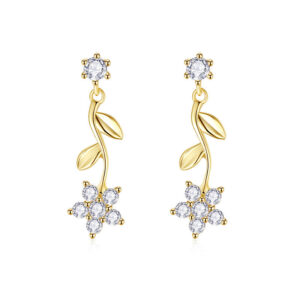 vintage flower earrings