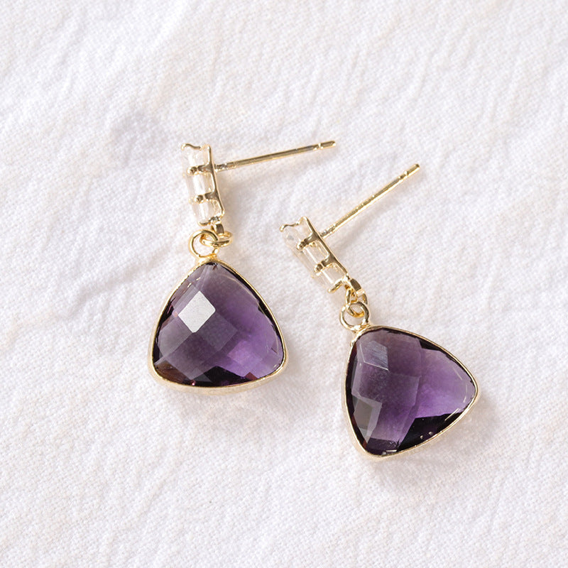 triangle sapphire earrings triangle sapphire earrings