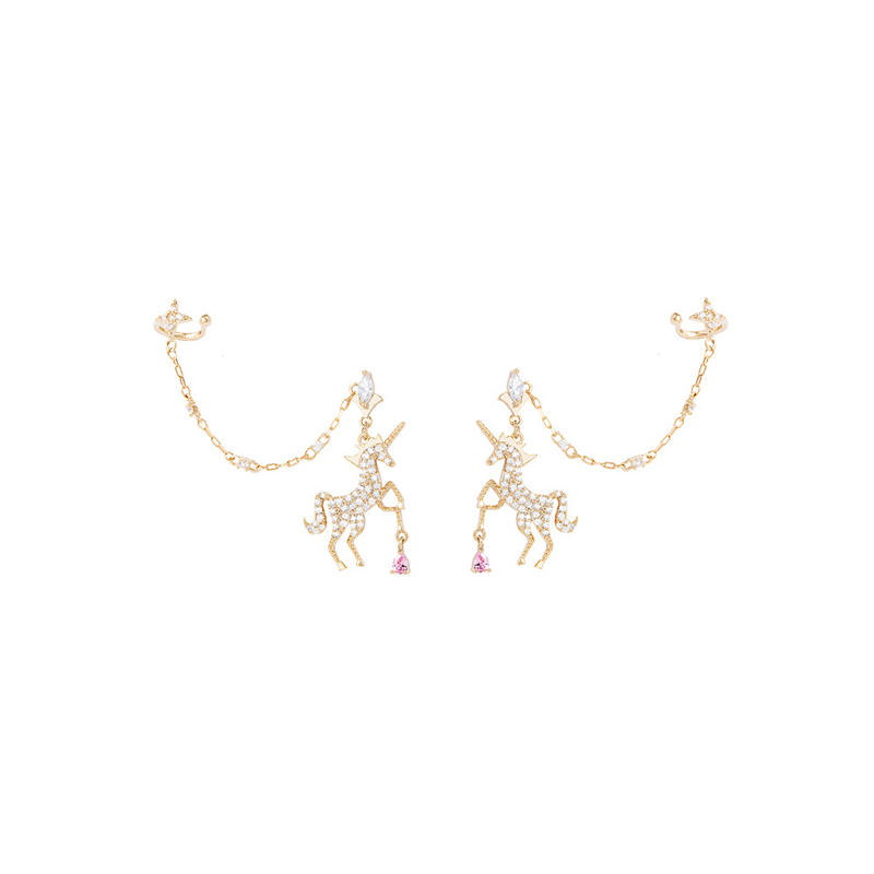unicorn tassel earrings unicorn tassel earrings
