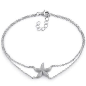 sterling silver starfish bracelet
