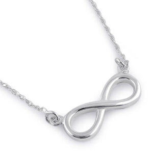 sterling silver infinity sign necklace
