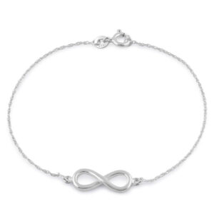 sterling silver infinity bracelet