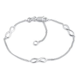 sterling silver rockin' infinity bracelet