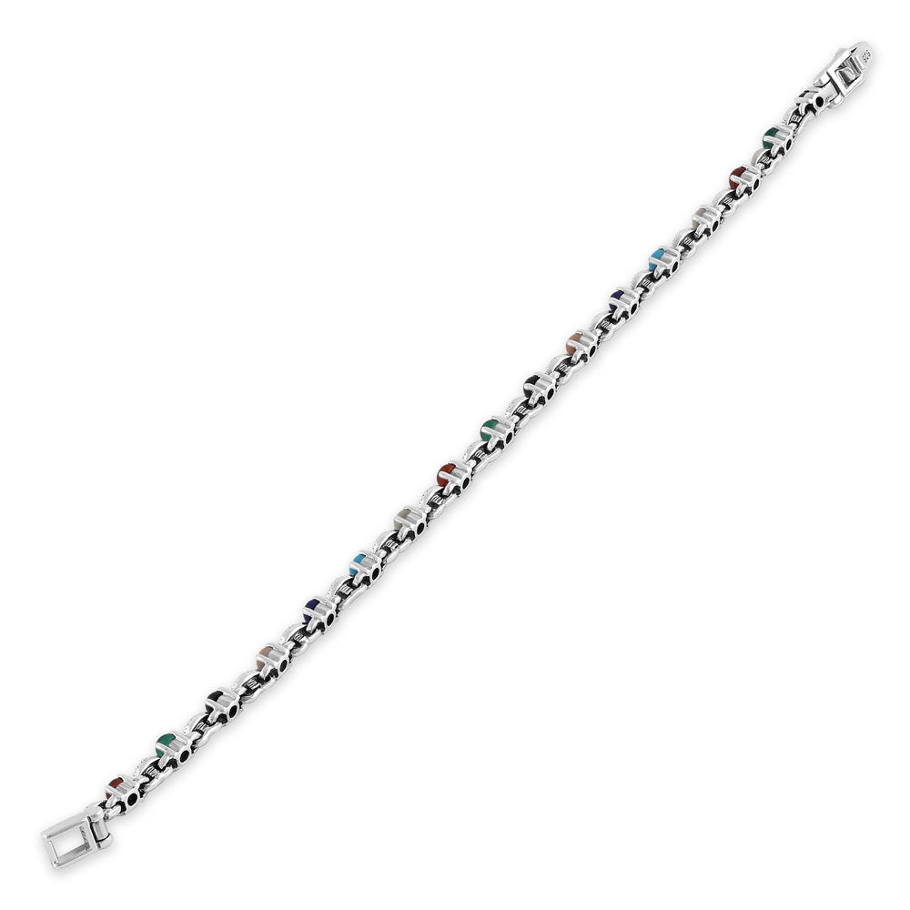 sterling silver eternal round rainbow marquise marcasite bracelet sterling silver eternal round rainbow marquise marcasite bracelet