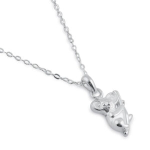 sterling silver koala necklace