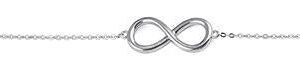 sterling silver classic infinity bracelet