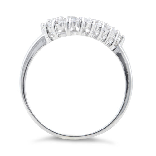 sterling silver clear heart cut cz ring sterling silver clear heart cut cz ring