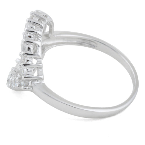 sterling silver clear heart cut cz ring sterling silver clear heart cut cz ring