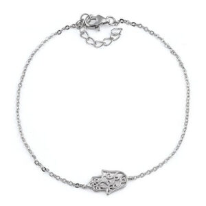 sterling silver hamsa bracelet