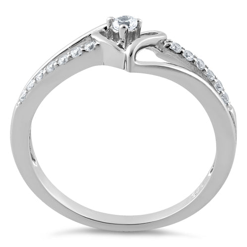 sterling silver heart cz ring sterling silver heart cz ring