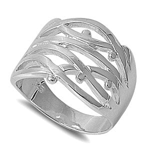 sterling silver multiple eyes ring