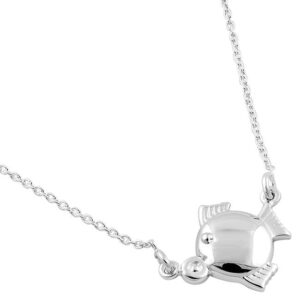 sterling silver pisces necklace