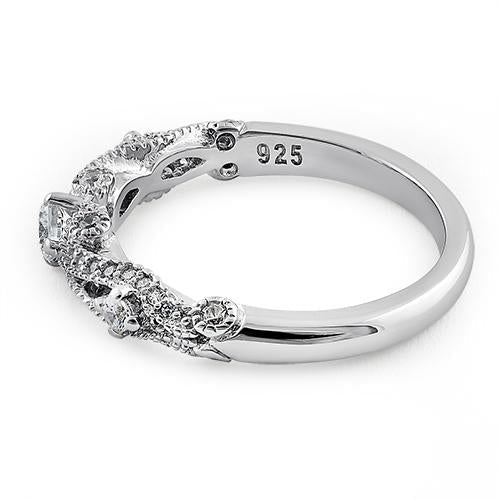 sterling silver regal round cut clear cz engagement ring sterling silver regal round cut clear cz engagement ring
