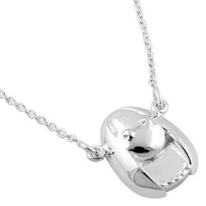 sterling silver virgo face necklace