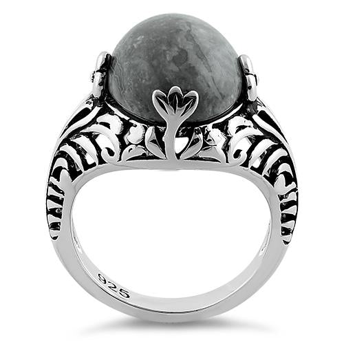 sterling silver timeless grey crazy lace agate gemstone ring sterling silver timeless grey crazy lace agate gemstone ring